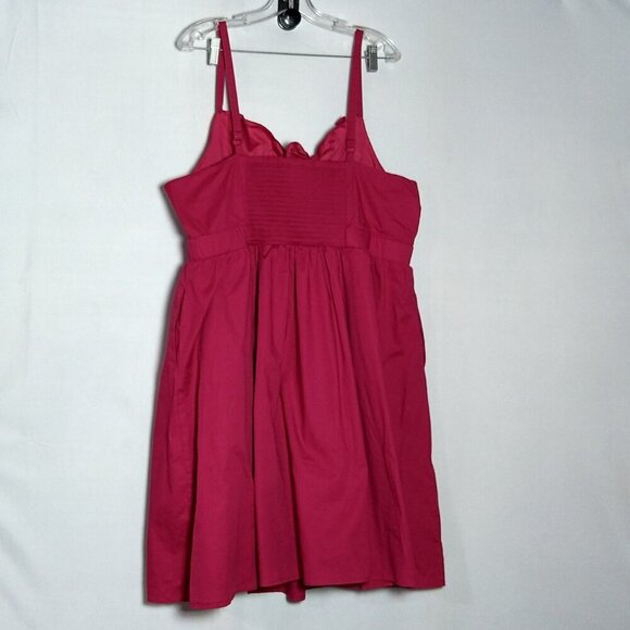 Torrid Fuchsia Sun Dress size 3 3X Spaghetti Straps Cotton Spandex - Picture 2 of 5